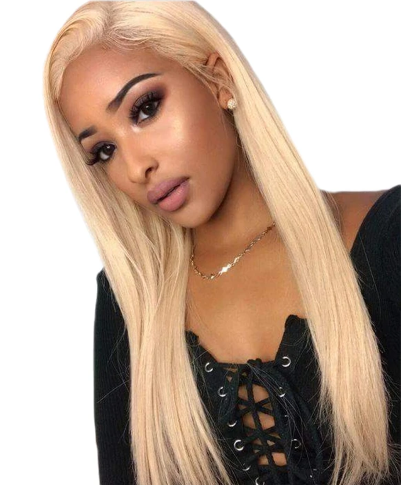 

premier virgin mongolian hair transparent swiss lace honey blonde human hair full lace wig