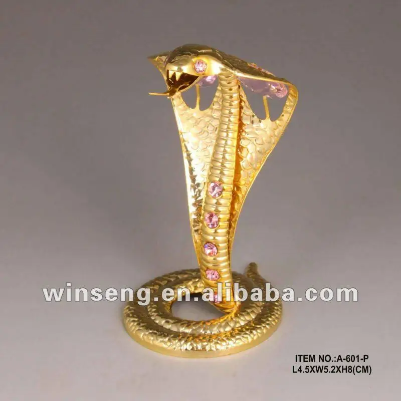 crystal snake figurine