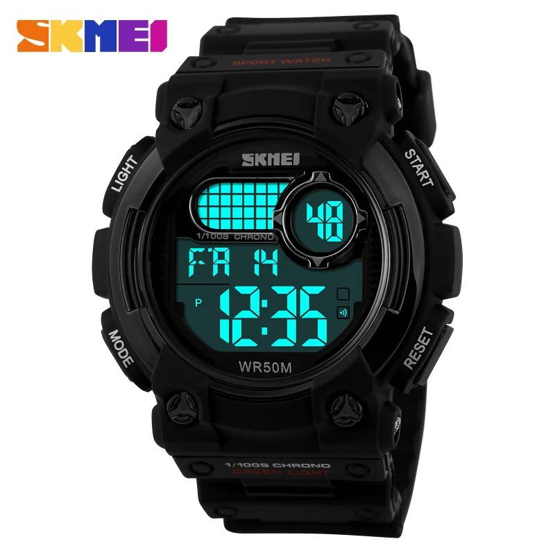

SKMEI 1054 dual time display chronograph mens digital watch