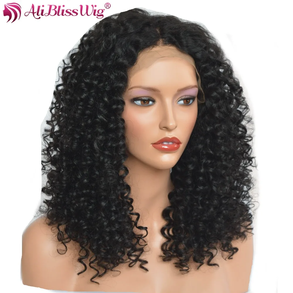 

2017 New Arrival 150% Density Thick Brazilian Remy Human Hair Natural Looking Curly 360 Lace Frontal Wig For Black Women