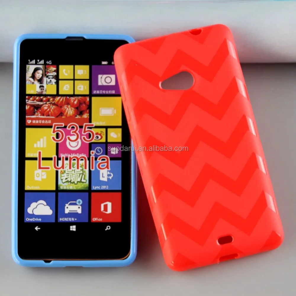 Mix Color For Microsoft Lumia 535 Tpu Gel Case W Wave Soft Cover For