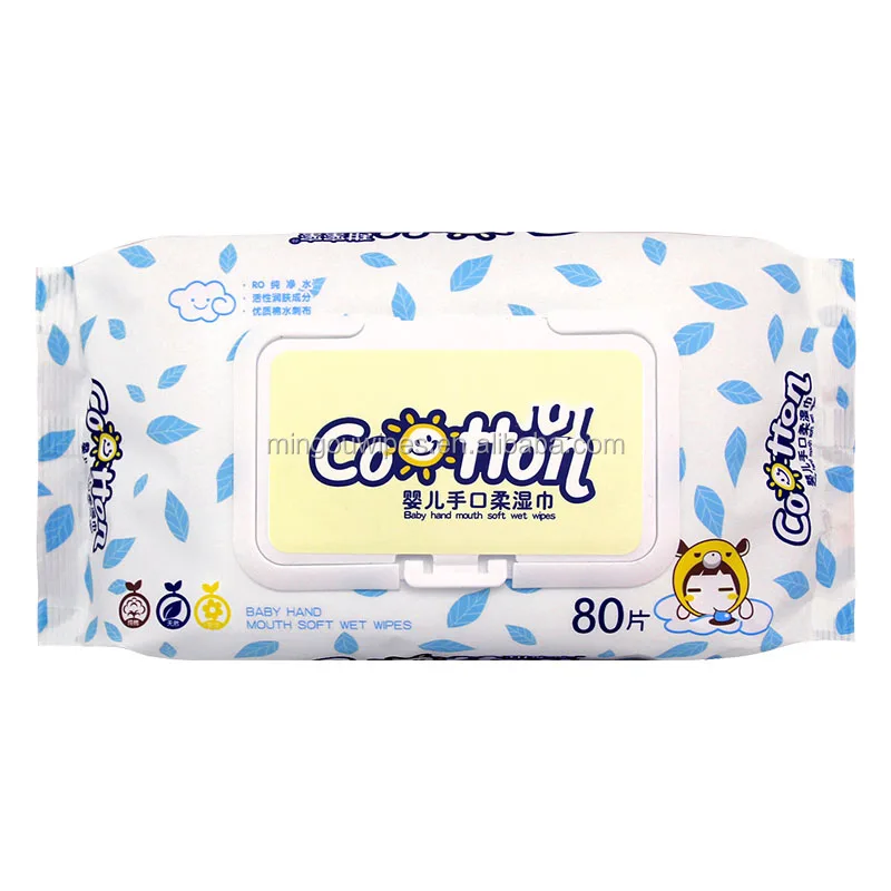 
Private Label Baby Wipe 100% biodegradable & non alcohol baby wet wipes 