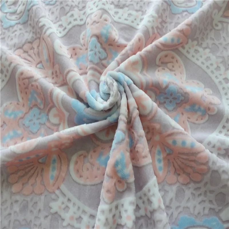 
China Manufacturer Sale Microfiber Super Soft Velour Mattress Fabric For Burnout 