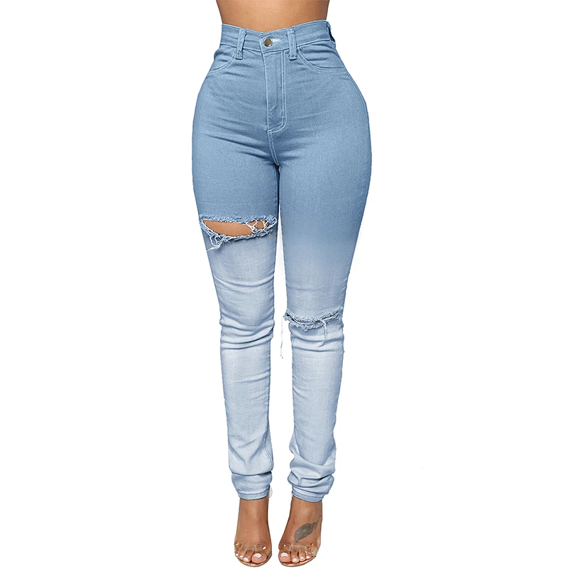 baby blue high waisted pants