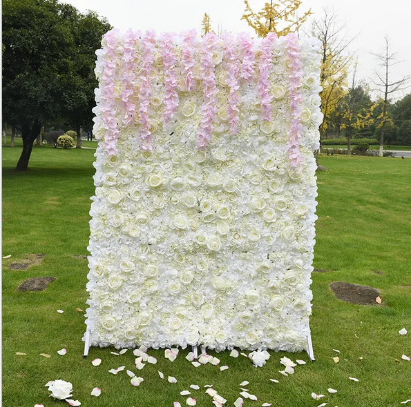 ぶら下げ壁の結婚式の装飾シルク背景の花人工花の壁 Buy 花の壁 結婚式の花壁 人工花のための結婚式の壁の装飾 Product On Alibaba Com