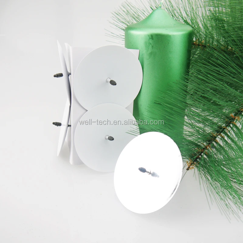 Christmas Tree Candle holder 6cm Round shape with pin Metal Candle Holder