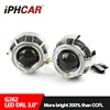 Factory Price bi xenon projector lens kit h4 double angel eyes bi xenon projector