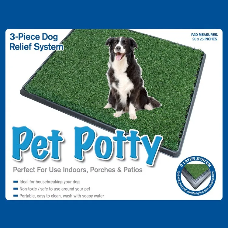 Petzoom Pet Park 3piece Dog Relief System Indoor Dog Potty 25.5 X 20 X