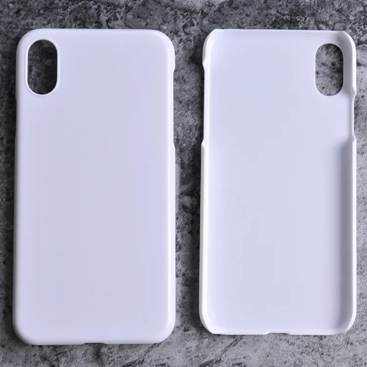 Phone Accessories Hard Pc Blank Plastic Clear White Hardback Case Phone