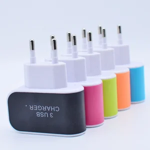 2019 new USB wall Charger EU US 3 Ports 3A Portable Mobile Phone Chargers for iPhone for android