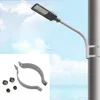 Led street light clamp for concrete or wooden pole