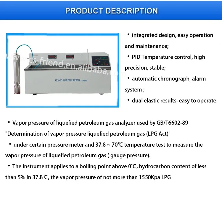 Lpg Vapor Pressure Analyzer/portable Hydraulic Flow Testers Buy Vapor
