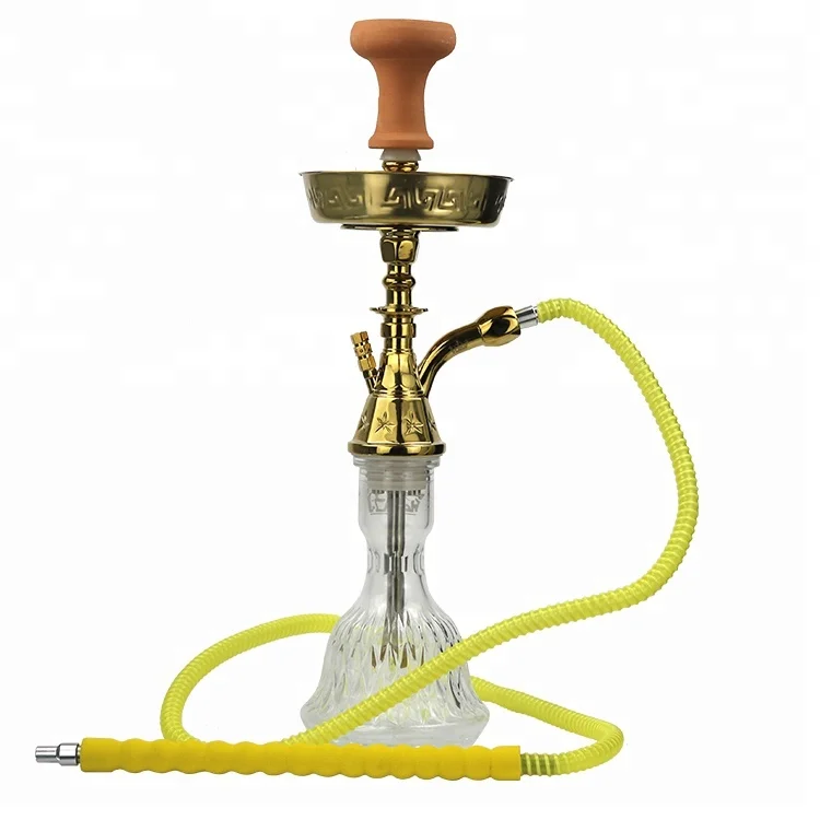 

egyptian shisha DIY egyptian aladin hookah Wholesaler, Original stainless steel color shaft,vase:golden/sliver