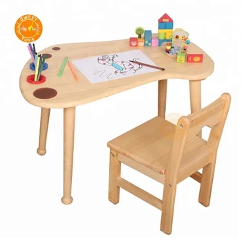 Kids Solid Wood Drawing Desk And Chair Set Buy Kids Drawing
