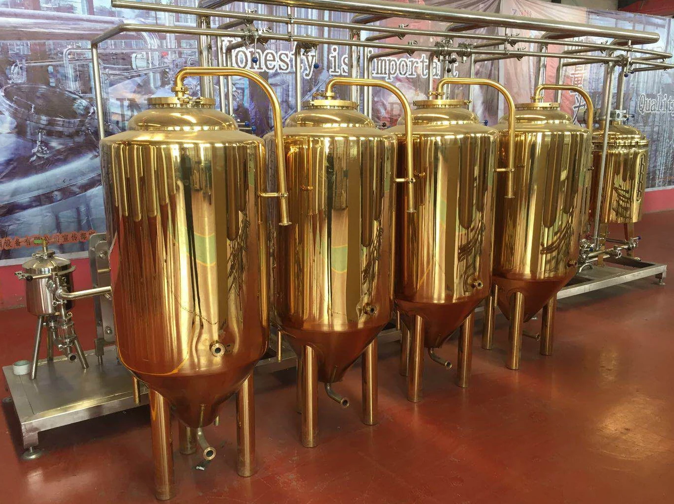 300L/ 2BBL titanium plating stainless steel beer fermentation tank beer fermenter