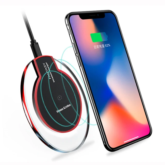 

2019 special design fantasy High quality wireless charger K9 Qi Wireless Charger for Android for iphone, Black white