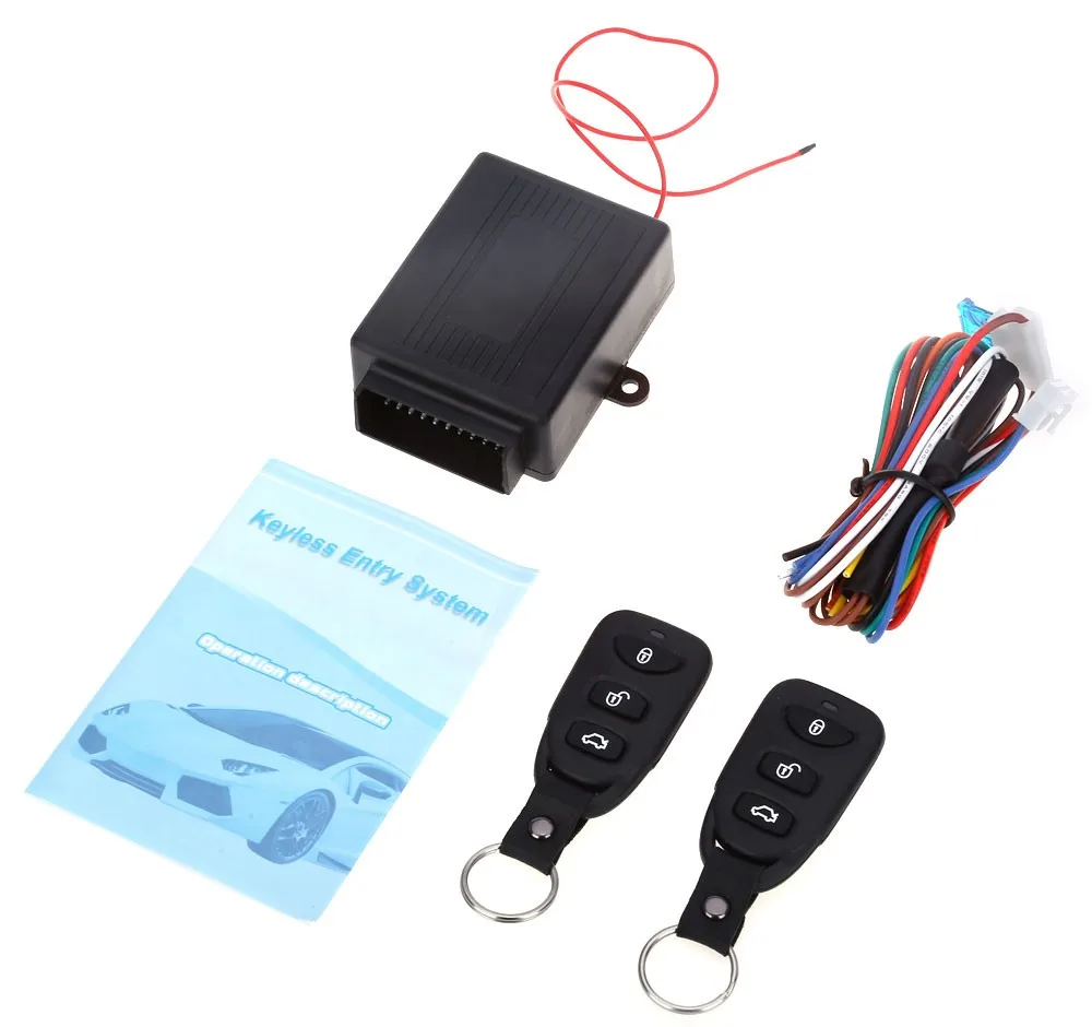

Universal Car Auto Remote Central Kit Door Lock Locking Vehicle Keyless Entry System New With Remote Controllers Free Shipping
