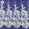 Hot sale new design tulle net mesh bridal wedding leaf-shape pattern sequins embroidered fabric lace for ladies dress