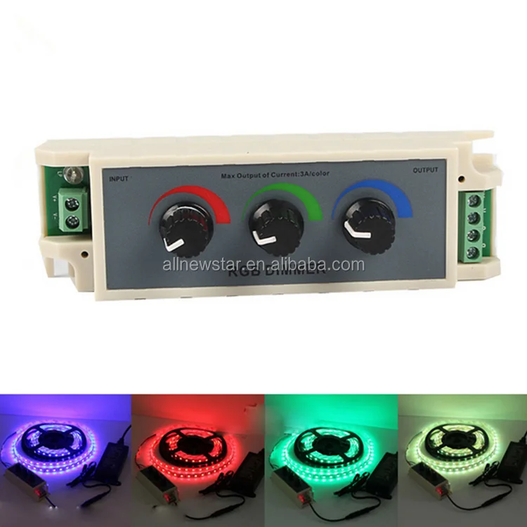 RGB Dimmer Manual 9A DC 1224V Adjustable Dimmer Switch LED Strip