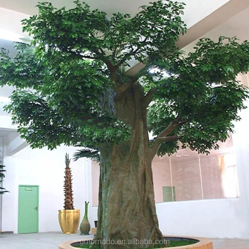 Fiberglass Trunk Artificial Ficus Tree 