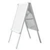 Hot Sale Double Sided Poster Exhibition Display Snap Frame Metal Easel A Shape Board Stand for Advertisement