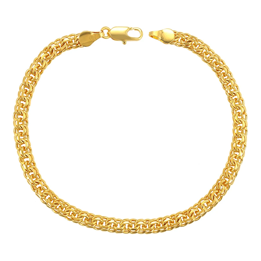 

75600 XUPING environmental copper 24k gold women charm bracelet, 24k gold color