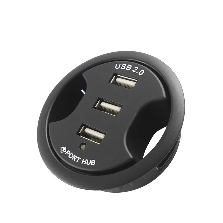 Factory direct USB2 0 2 0 HUB round 3 computer desk USB HUB extended one for