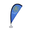 Mini Teardrop Table Flag Stands With Carbon Fiber Pole