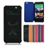 Silicone Smart Matrix Dot View Flip Case For HTC Desire 620