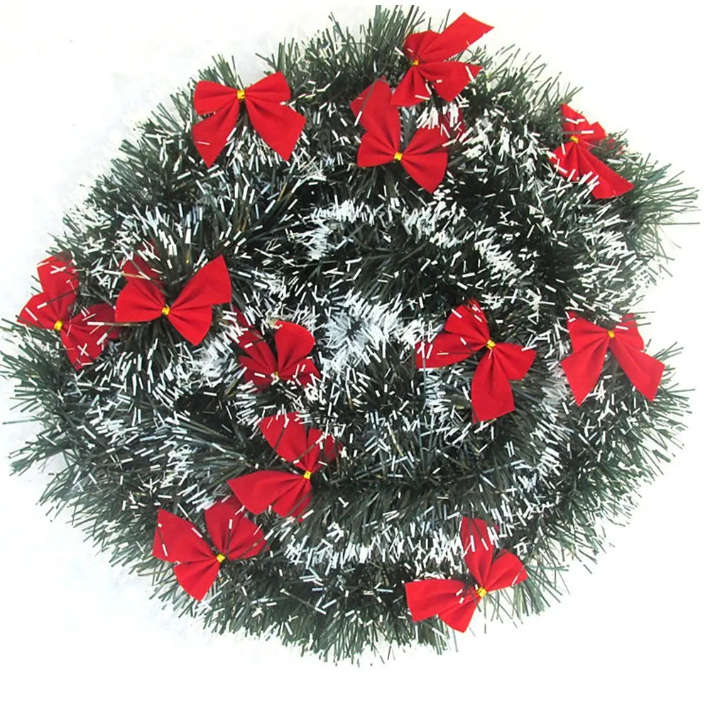 get quotations ornerx artificial christmas garland with red bow set of 10 - Christmas Garland Wholesale get quotations ornerx artificial christmas garland with red bow set of 10 - Christmas Garland Wholesale