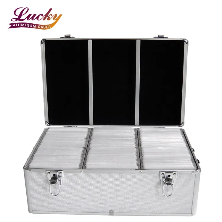 Cd Flight Case Black Aluminum 400 Cd Dvd Case With Drawer 200 Hanging