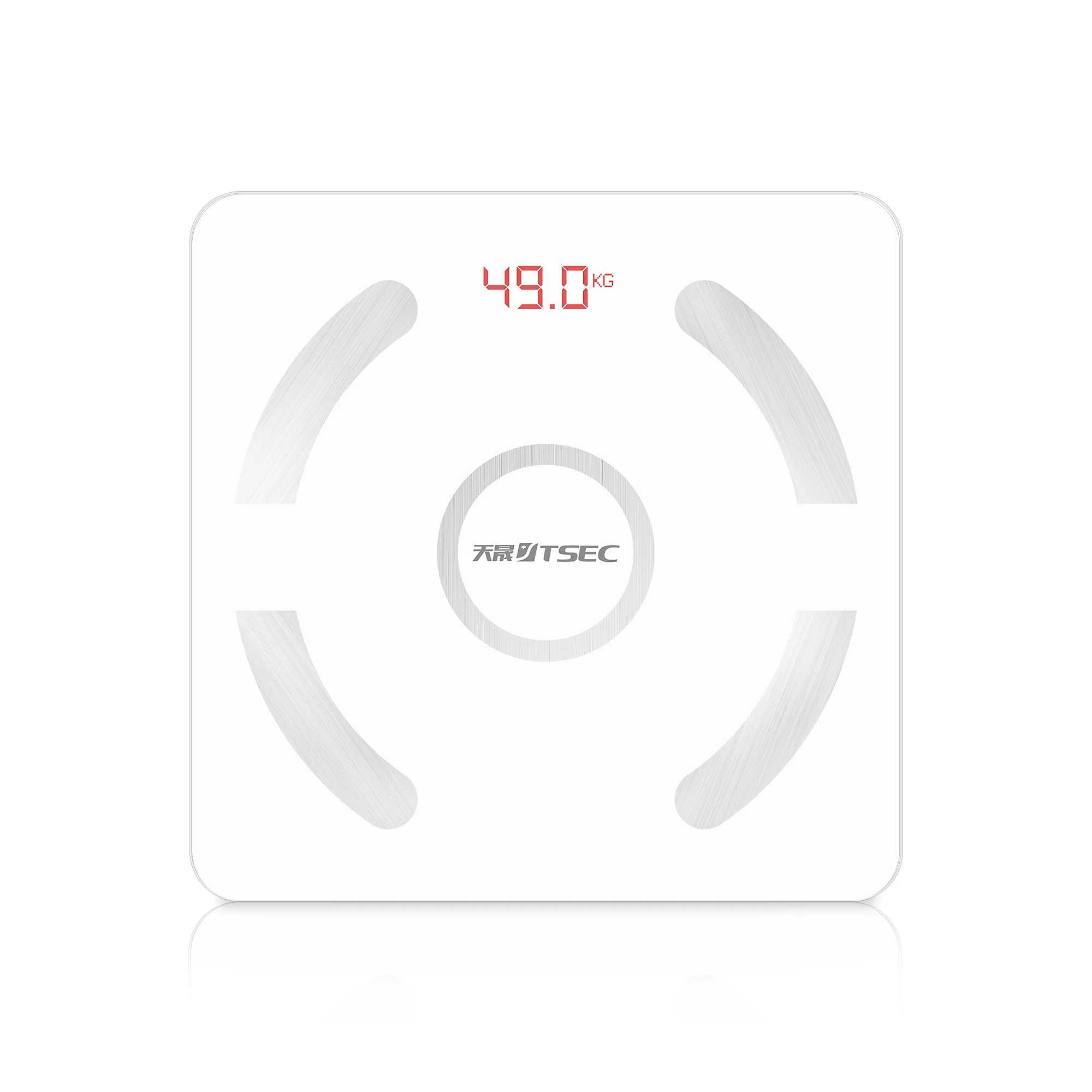 

The newest fashion bluetooth smart digital body weighing scale, White/black