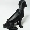 Modern art mosaic style polyresin geometric dog statue for home hotel office decoration