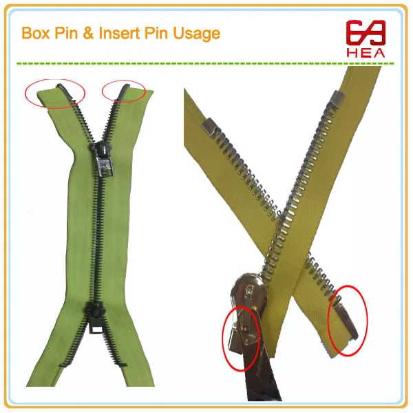 318 Two Way Parts Open End Zipper Retainer Box And Zipper