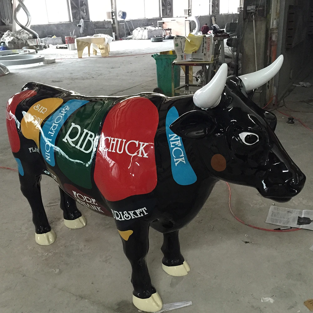 Colorful Lifesize Fiberglass Cow Statue Buy Cow Statue,Fiberglass