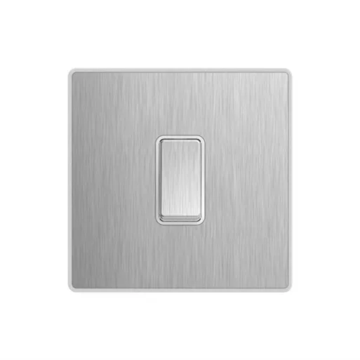 CN range stainless steel finish 10 A british standard uk wall switch