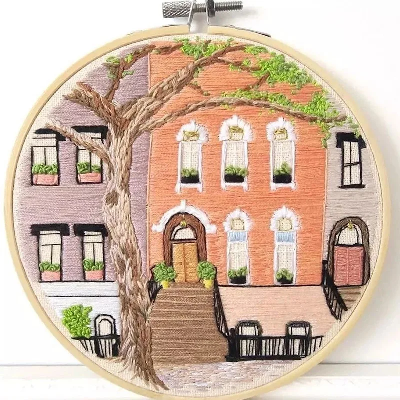 
embroidery hoop cross stitch Scenery Multi Patterns Chinese hoop Embroidery 