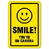 Smile You Are on Camera Sign Reflective Temporary Traffic Road Safety Sign