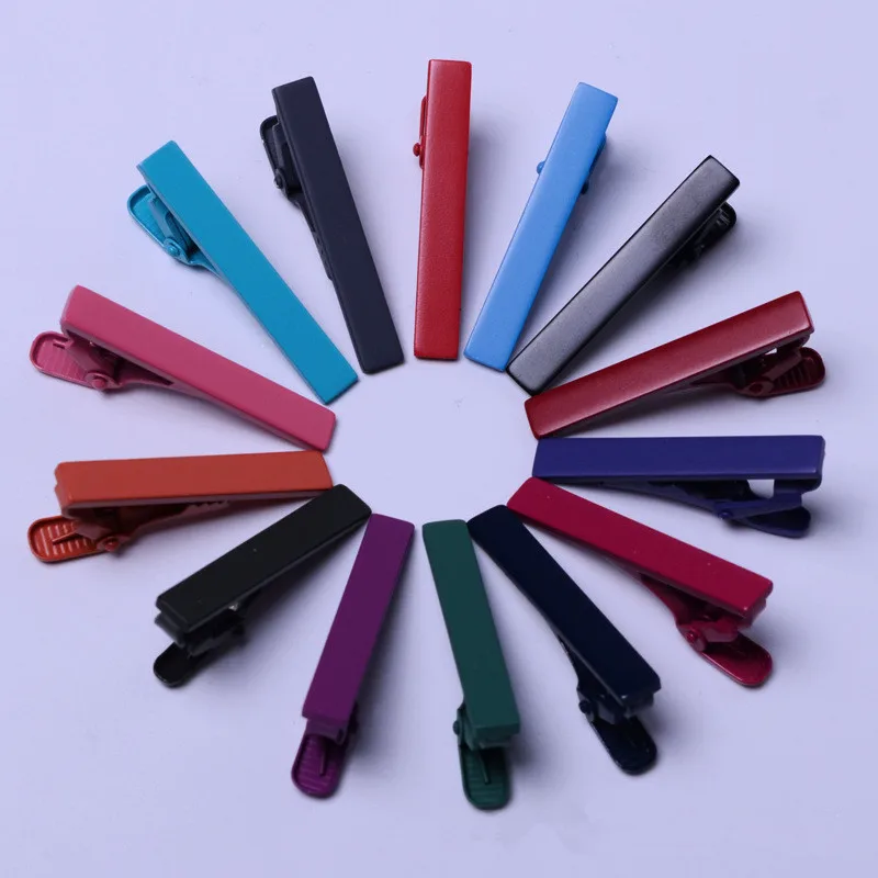 

2018 Promotional gifts wholesale blank short style men tie clips, Red/green/blue/purple/black