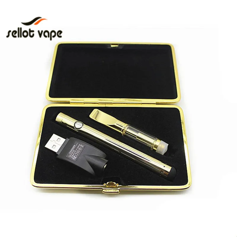 

Oil Vaporizer Pen, Oil Vape Pen Disposable Electronic Cigarette 2017 New Oil 510 Vape Cbd Package, Glod