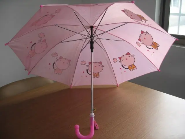 
Cute design straight cartoon character custom print 3D animal kids umbrella with ears 