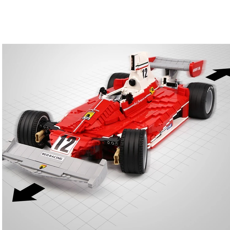 

XINGBAO 03023 Genuine 2405PCS The Red Power Racing Car Set Building Blocks Bricks Educational Toys As Christmas Gifts for Kids