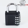 Yantai Tri-Circle Zinc Alloy Combination digital number Padlock with wheel code ZB25-40 double blister paper box package