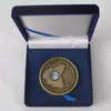 Challenge coin with case packing