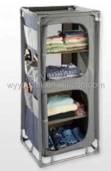 4 Shelf Folding Cupboard Wardrobe Buy Folding Canvas Cupboard