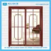 High-grade wood color shock absorber aluminium alloy chinese sliding doors