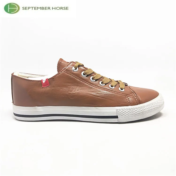 brown casual shoes with white sole