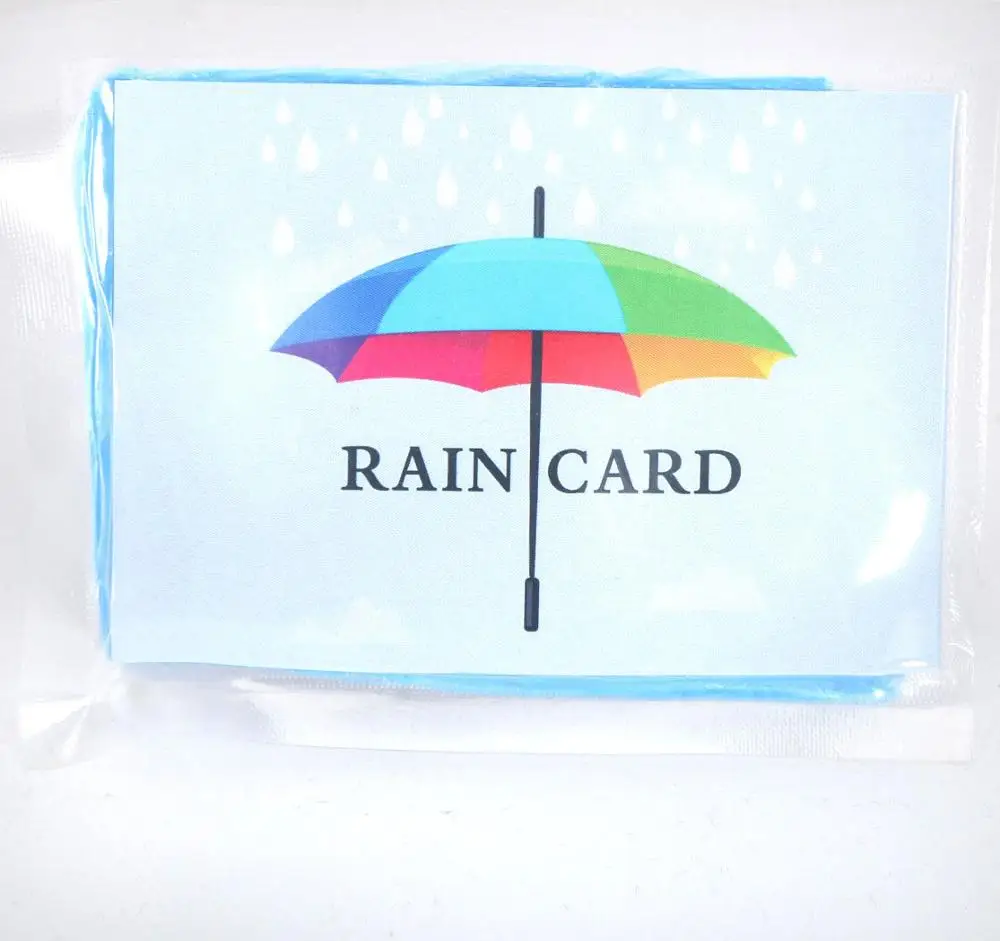 

Plastic raincard coat, Customized