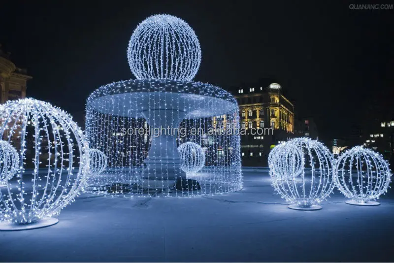 3d Lighted Outdoor Ball Led Motif Hanging 3d Lighted Outdoor Ball Led Motif Hanging Decoration Lights