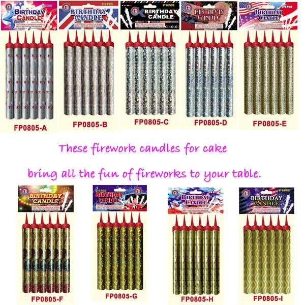 inventory birthday sparkler fireworks candles for cakes